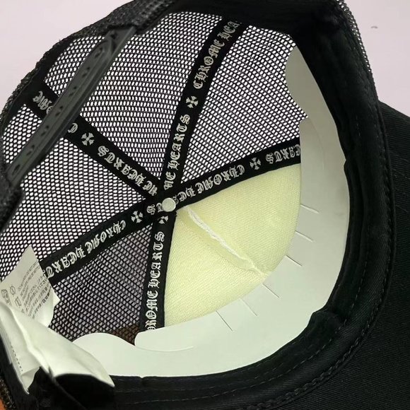 Chrome Hearts Black Embroidered Logo Sun Hat